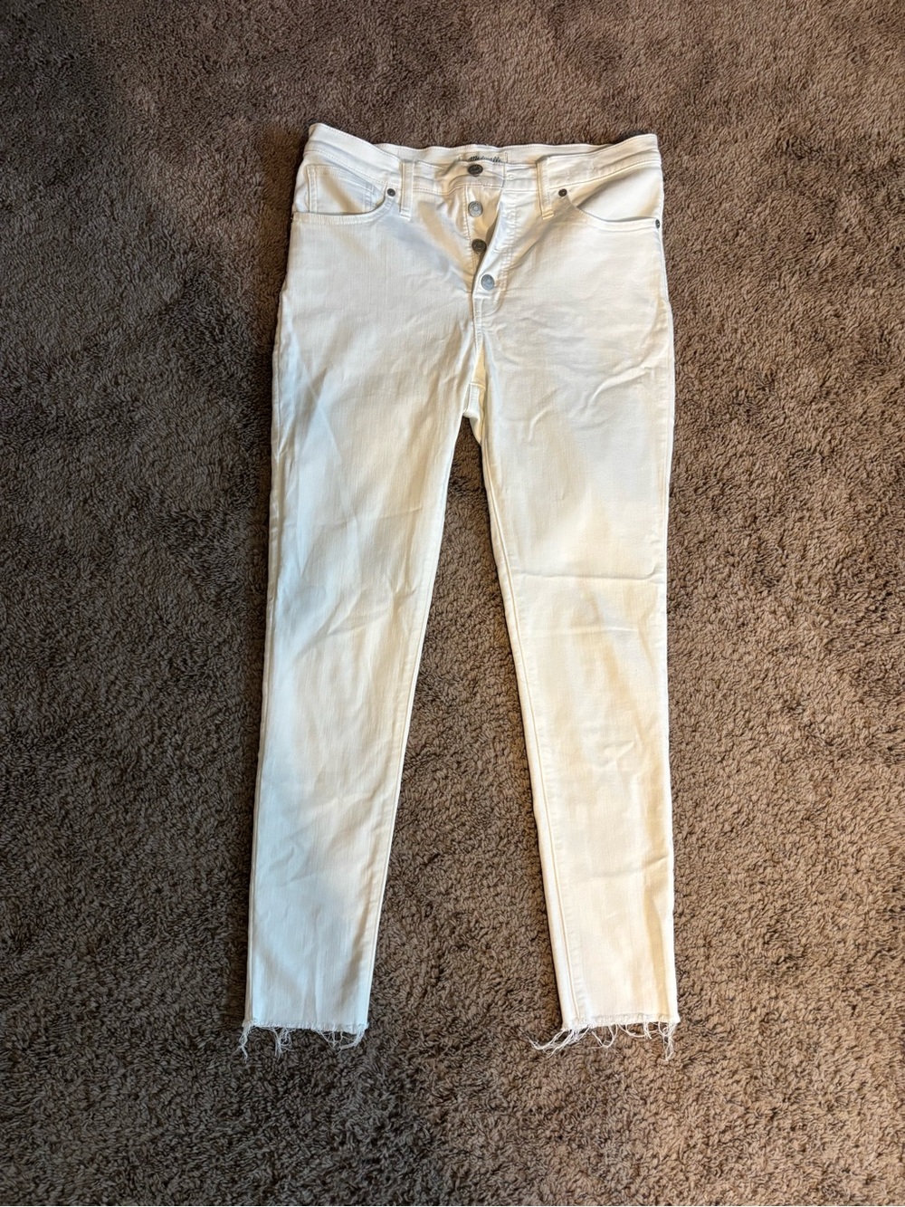 Madewell White High-Rise Button-Fly Women’s Jeans